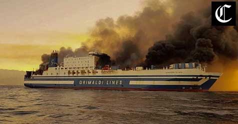 Greece ferry fire